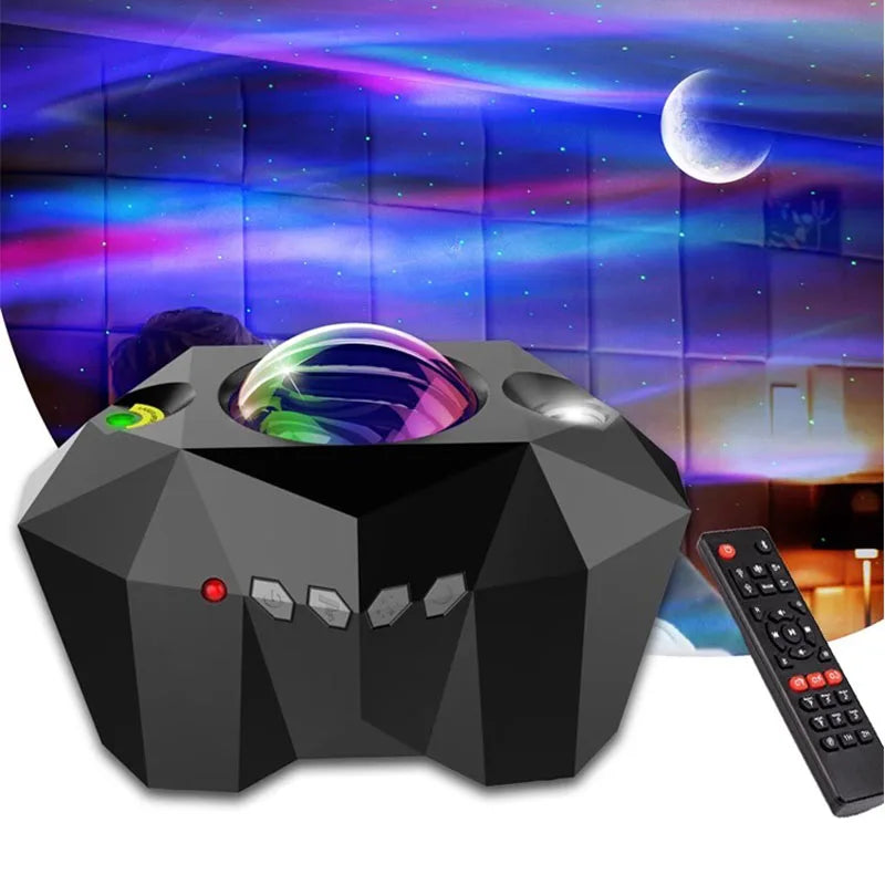 Star Projector 3 in 1 Galaxy Night Light Projector Wireless Music Speaker Aurora/Moon/Starry for Kids Baby Teen Adults-0